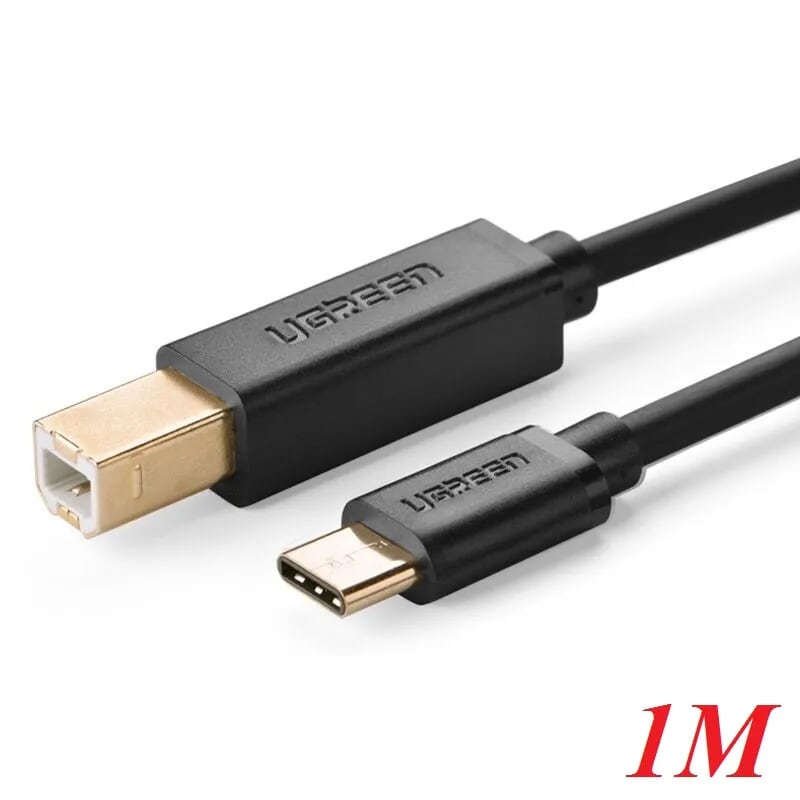 Ugreen 30179 1M màu đenDây USB Type-C sang USB 2.0 đầu mạ vàng US152