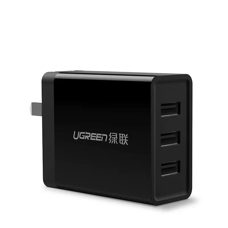 Ugreen 40305 24W màu Đen Củ sạc nhanh 3 cổng USB 2.4A CD148