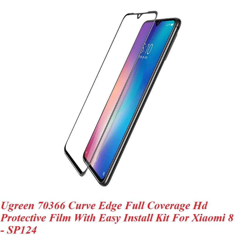 Ugreen 70366 2 miếng dán màn hình cho xiaomi 8 trong suốt đi kèm dụng cụ dán 70366