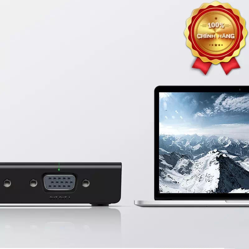 Ugreen 50292 Màu Đen Bộ chia VGA 1 vào 4 ra hỗ trợ FULL HD 500Ghz CM152