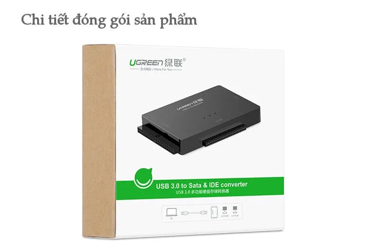 30353 Ugreen 30353 usb 3.0 to sata + 3.5 ide + 2.5ide converter us160 10030353
