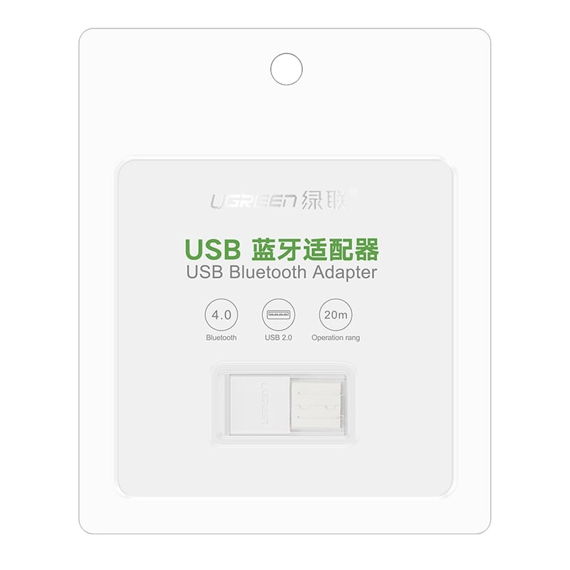 Ugreen 30723 BT 4.0 màu Trắng USB nhận Bluetooth hô trợ APTX CM109