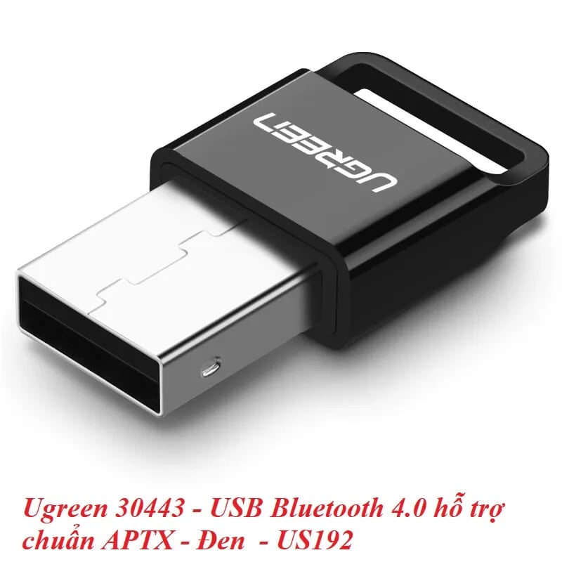 Ugreen 30524 BT 4.0 màu Đen USB nhận Bluetooth hô trợ APTX US192