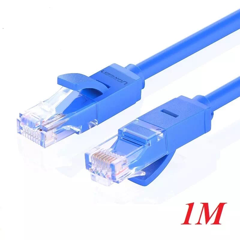 Ugreen 11201 1M Màu xanh Cáp mạng LAN CAT6 UPT NW102