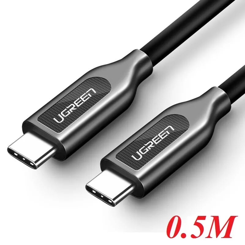 Ugreen 50229 0.5M màu đen Dây USB Type-C sang USB Type-C US266