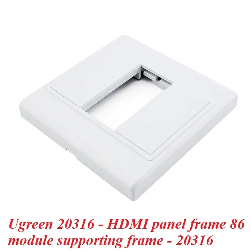 Ugreen 20316 Màu Trắng Khung HDMI âm tường 20316