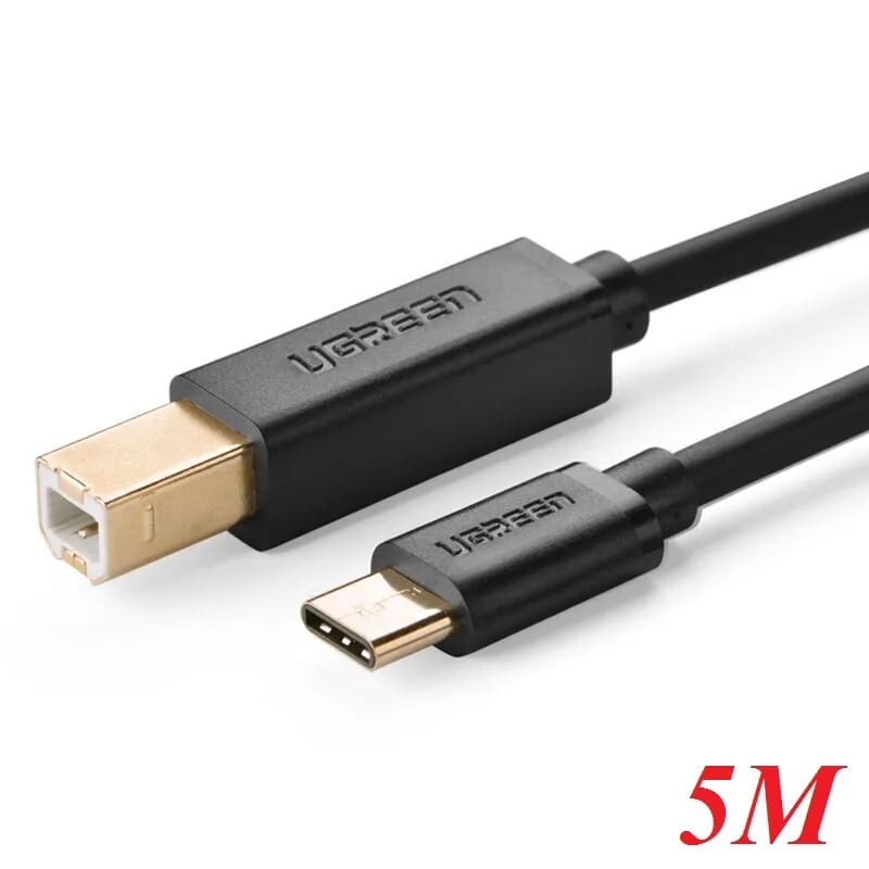 Ugreen 30183 5M màu đen Dây USB Type-C sang USB 2.0 đầu mạ vàng US152