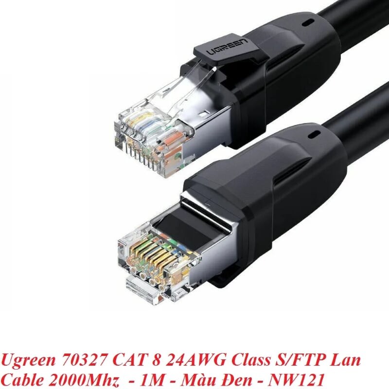 Ugreen 70327 1M cáp mạng CAT 8 24AWG Class S/FTP 2000Mhz NW121