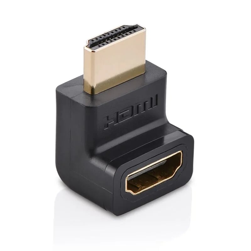 Ugreen 20110 Màu Đen Đầu nối dài HDMI gập 90 độ HD112