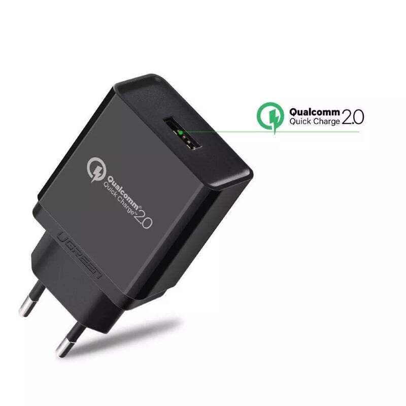 Ugreen 30387 30W màu Đen Củ sạc nhanh cổng USB chuẩn QC 3.0 CD122