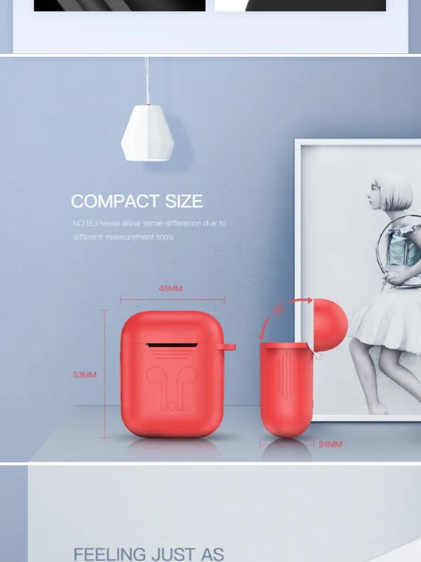 Ugreen 50892 Màu Đỏ Hộp bảo vệ Silicone cho Airpods 50892