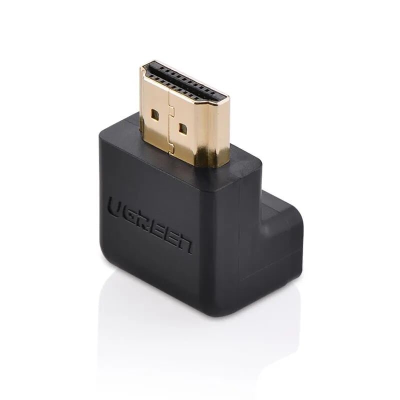 Ugreen 20110 Màu Đen Đầu nối dài HDMI gập 90 độ HD112