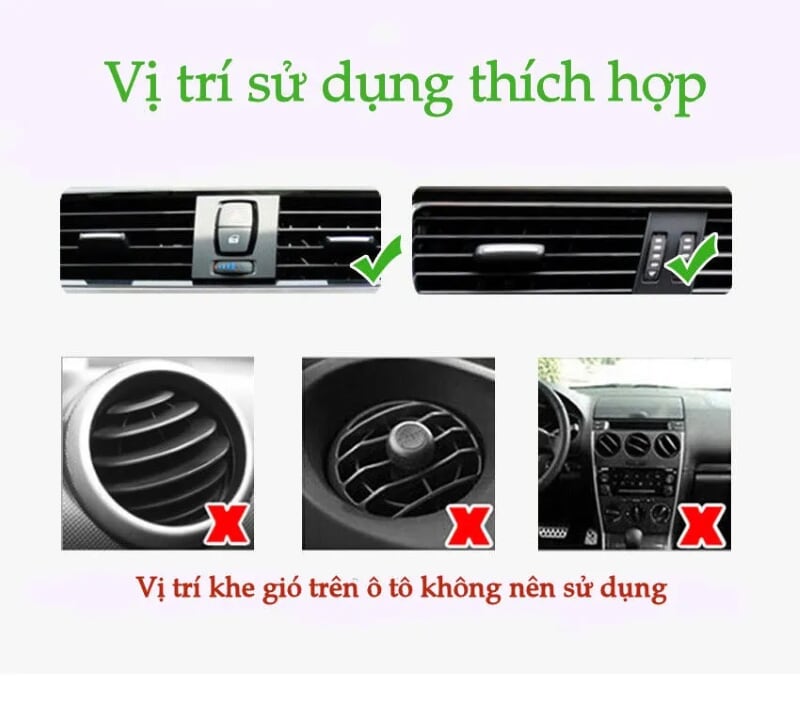 Ugreen 30491 Màu Hồng vàng Giá đỡ điện thoại từ tính trên khe thông gió ô tô LP117