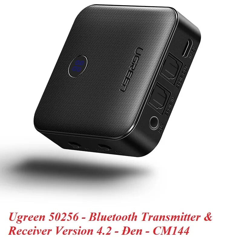 Ugreen 50256 BT 4.2 màu Đen Bộ thu phát Bluetooth đa năng CM144