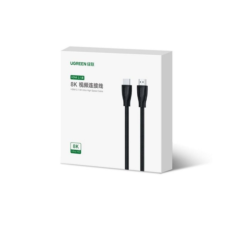 80402 Ugreen 80402 1.5M 8K 60Hz 4K 120hz HDMI 2.1 Ultra High HD black cable ...