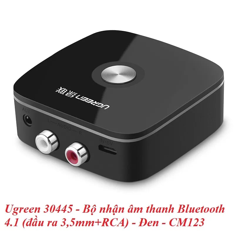 Ugreen 30445 BT 4.1 màu Đen Bộ nhận âm thanh Bluetooth chuẩn Bông sen CM123