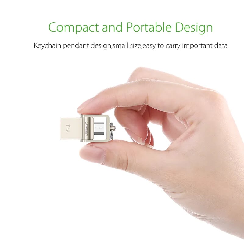 Ugreen 30431 16GB USB 2.0 + MICRO USB hỗ trợ OTG cao cấp US179