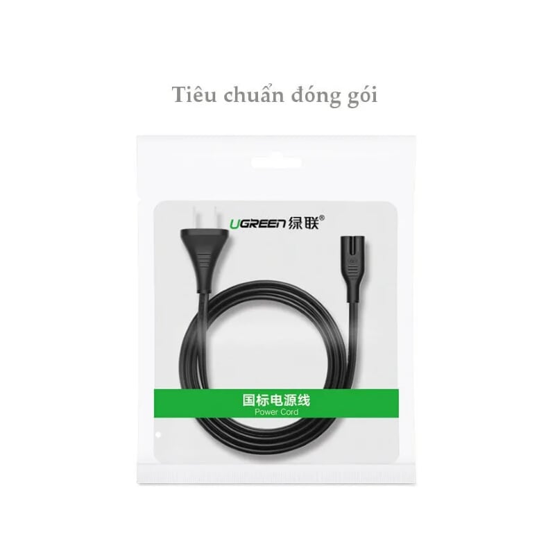 Ugreen 40311 0.5m Màu Đen Dây nguồn sạc số 8 CD159