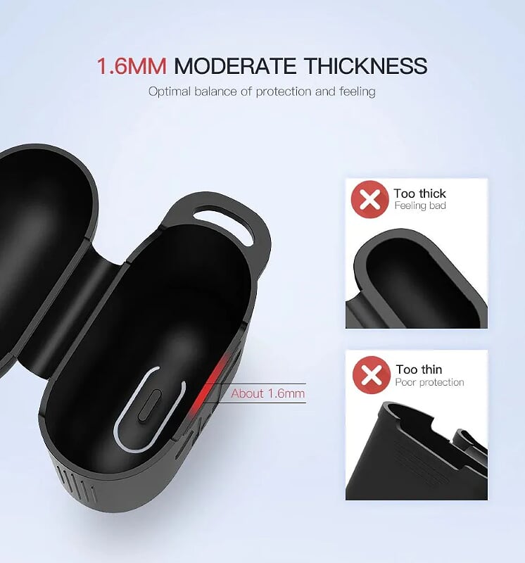 Ugreen 70569 hộp đựng tai nghe airpods màu đen LP170