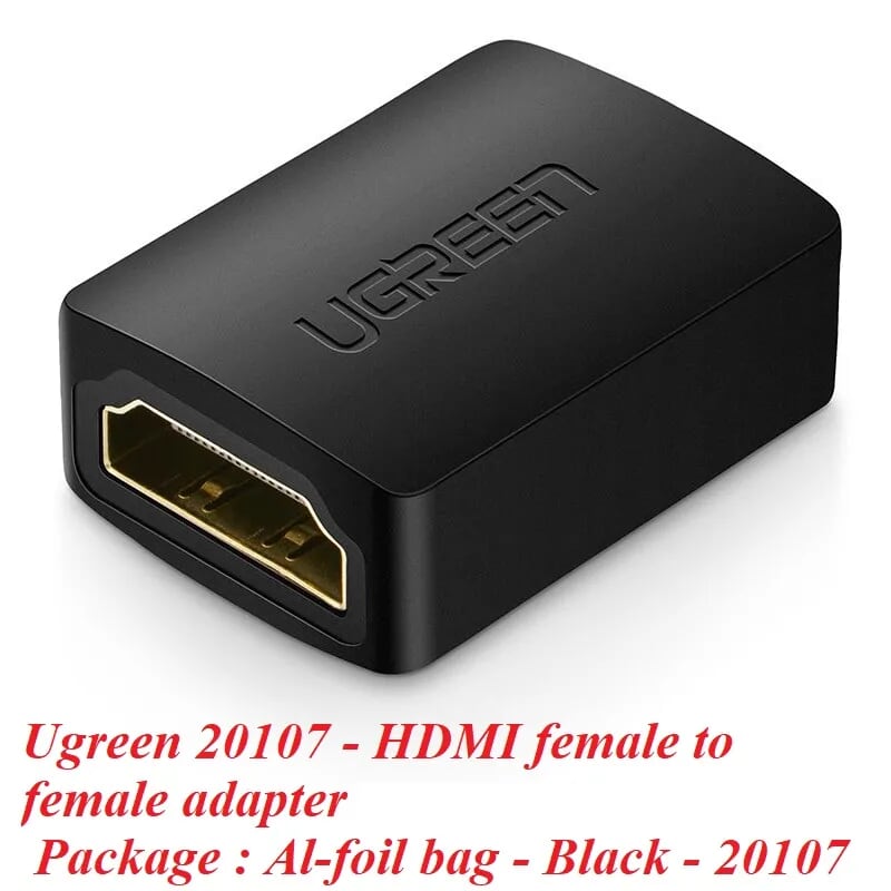 Ugreen 20107 Màu Đen Đầu nối dài HDMI 20107