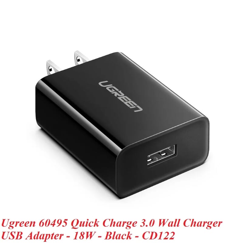 Ugreen 60495 18W Quick Charge 3.0 củ sạc nhanh cổng USB CD122