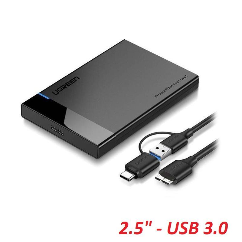 Ugreen 60734 USB 3.0 To 2.5'' SATA Hard Driver Enclosure 5Gbps US221