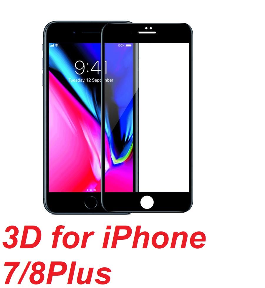 Mipow BJ12-BK Miếng dán cường lực Kingbull 3D for iPhone 7/8Plus Black ( BJ12-BK ) G
