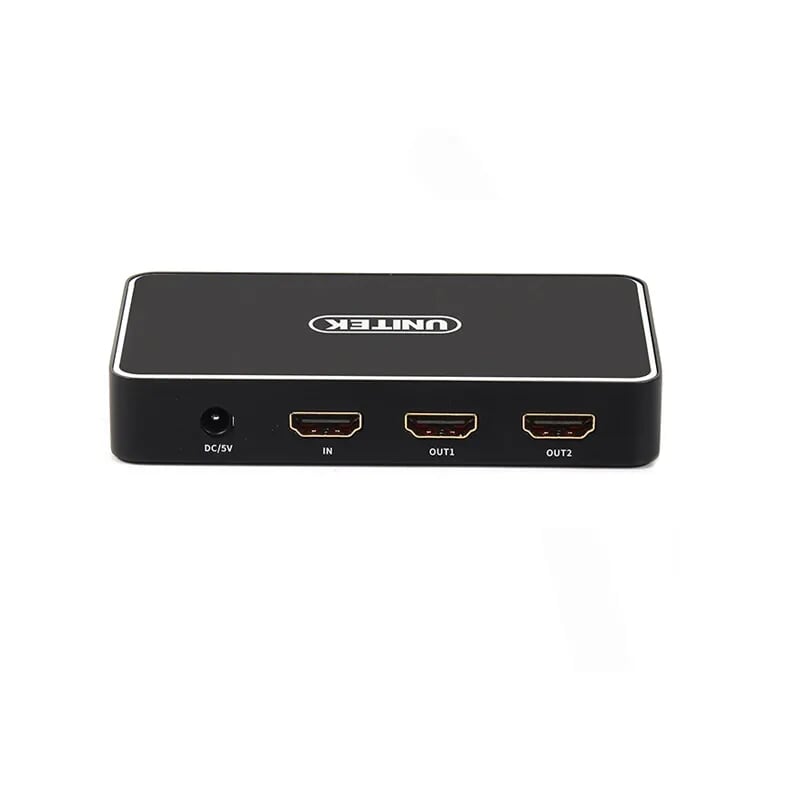 Unitek 96550 Y-HD12005BK 4k Màu Đen Bộ chia Multi Hdmi 1 ra 2 hổ trợ 4K