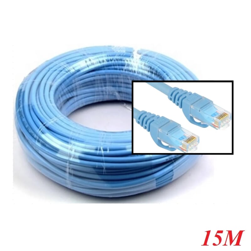 Unitek 95598 Y-C814ABL 15M Màu Xanh Cáp Mạng UTP chuẩn CAT 6 dây tròn