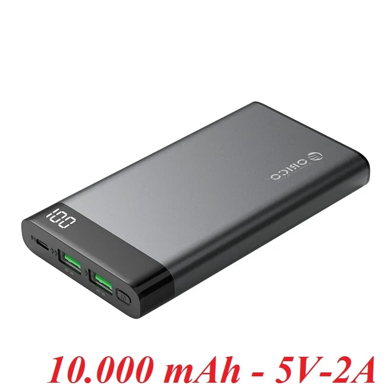 Orico YC10-GY 10.000mAh. Màu Xám Pin Sạc Dự Phòng - 96818