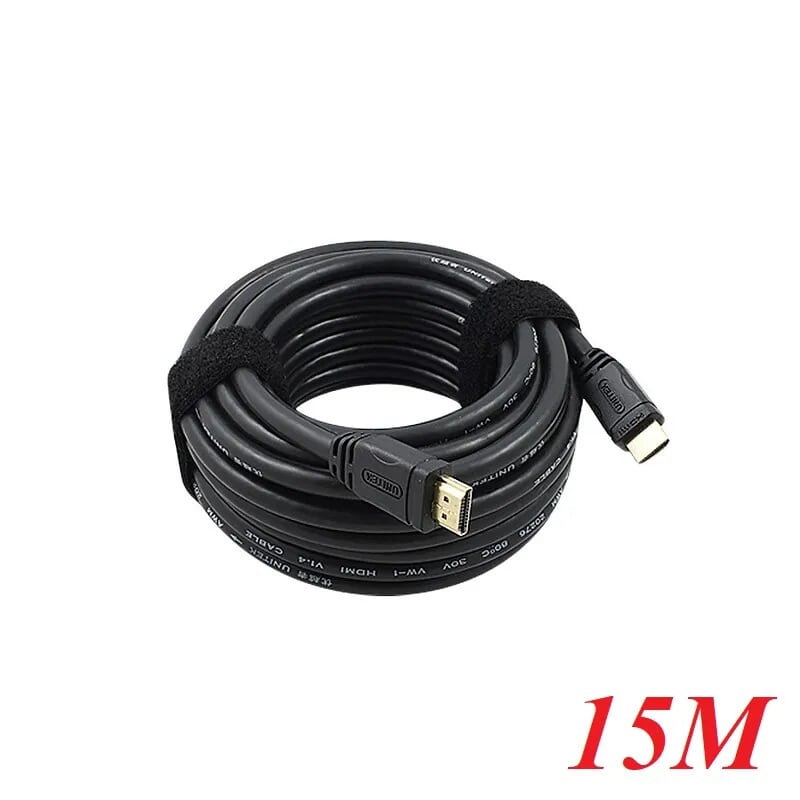 Unitek 97017 Y-C143M 15M 4k Màu Đen Cáp Hdmi chuẩn 1.4 dây tròn chống nhiễu