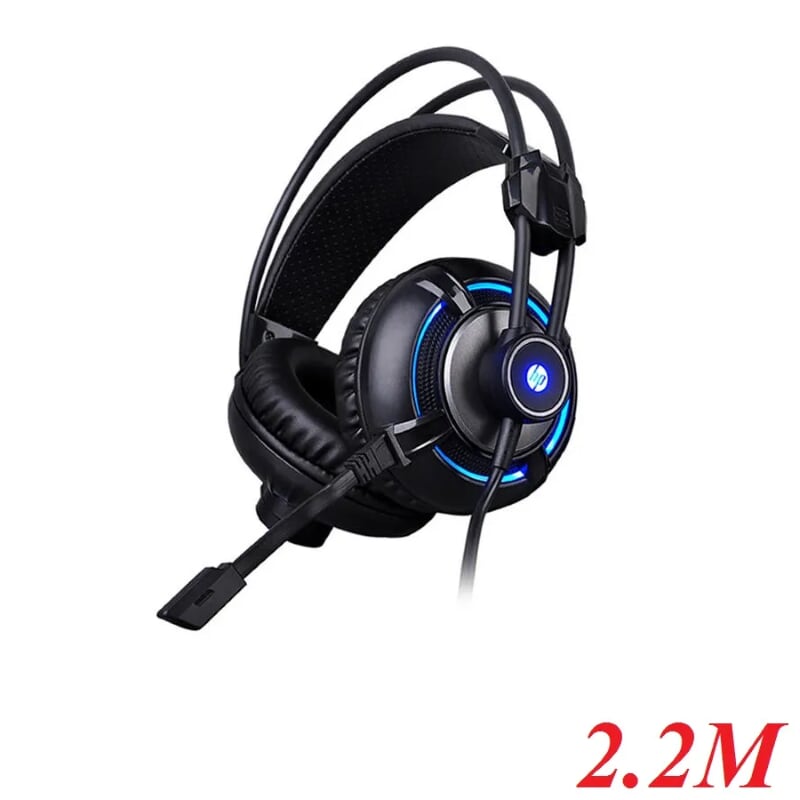 Hp H300 Usb + 3.5Mm Wired Led 4D Stereo Gaming Headphone Headset With Microphone - 97507