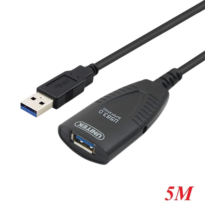 Unitek 95584 Y-3015 5M Màu Đen Cáp Usb Nối Dài 3.0 Extension