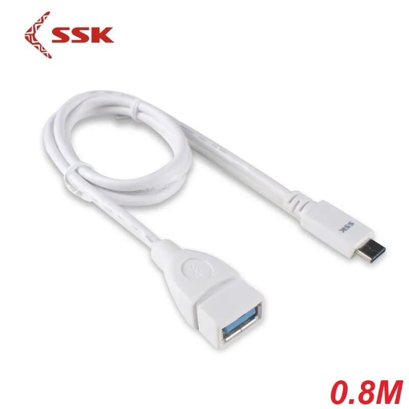 SSK UC-CA-980 80cm Màu Trắng Cáp chuyển đổi Usb Type-C ra USB 3.0 97819