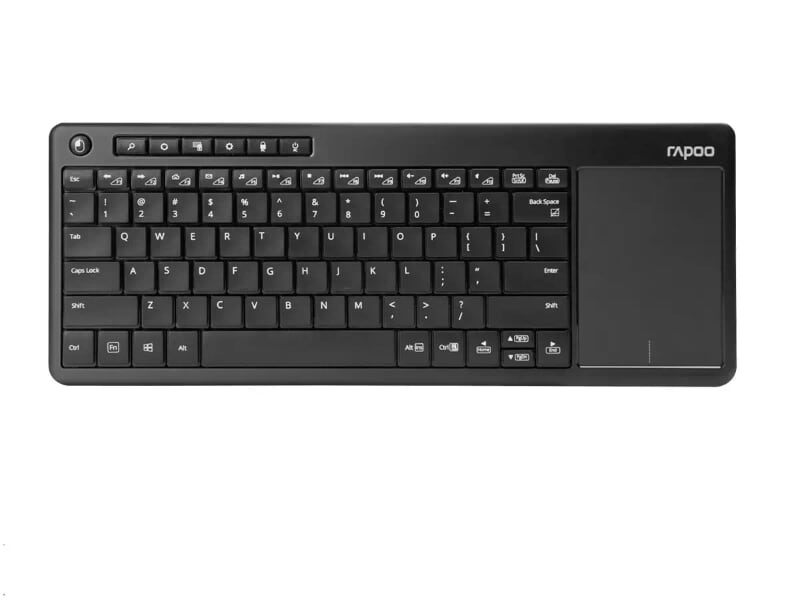 Rapoo 26404 K2600 Bàn Phím Và Chuột Touchpad Không Dây Màu Đen Có Hỗ Trợ Phím Multimedia 00299
