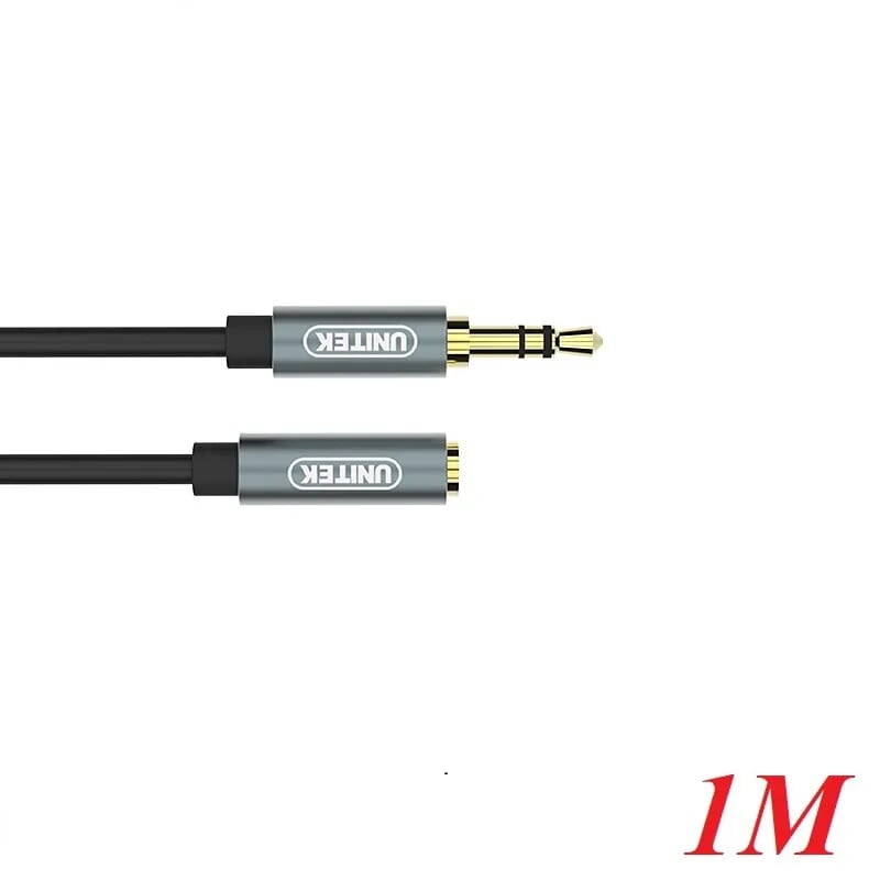 Unitek 98927 Y-C932ABK 1M Màu Đen Cáp âm thanh nối dài giắc 3.5mm