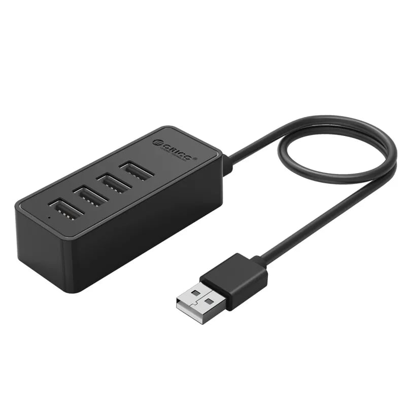 Orico W5P-U2-30-BK Bộ Chia Cáp 0.3M Có Cổng Nguồn Phụ Micro Usb Hub 4 Cổng Usb 2.0 - 97908