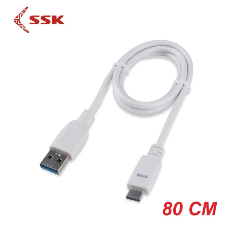 SSK UC-CA-981 80cm Màu Trắng Cáp chuyển đổi Usb Type-C ra USB 3.0 0.8m 96220
