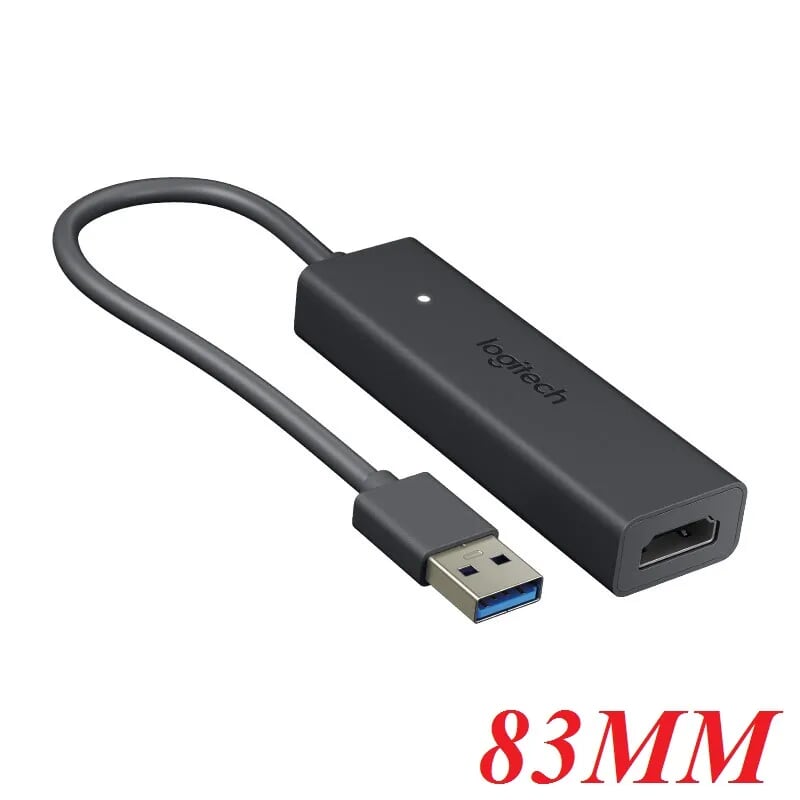 Logitech screen share cáp chuyển tín hiệu usb 3.0 ra hdmi 83mm 95806