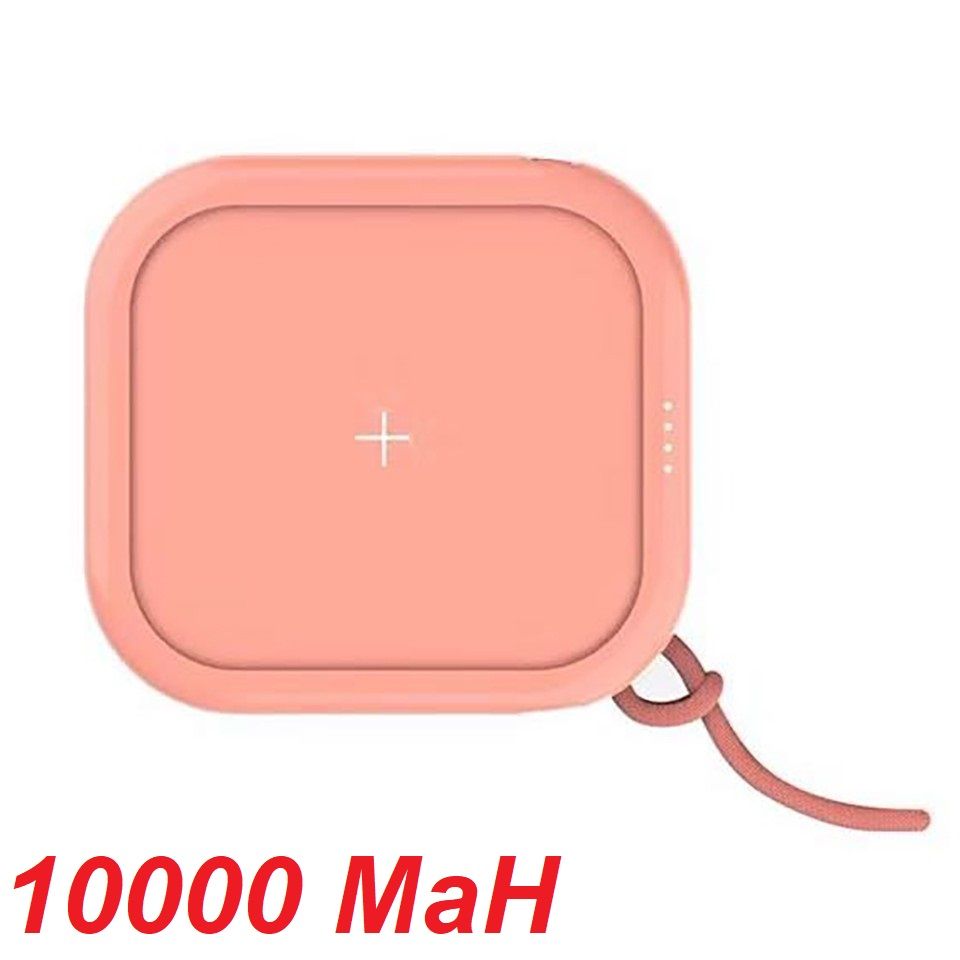 Mipow SPX01W-T-PK Sạc dự phòng không dây Cube X 10000 PD18W Version II Pink ( SPX01W-T-PK ) G