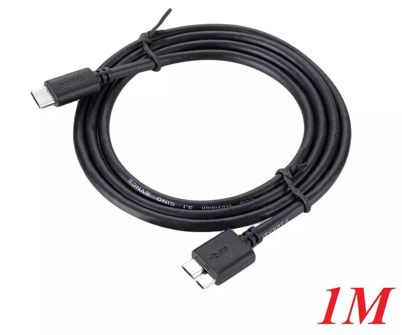 Prolink PB484 Cáp 1M Kết Nối Giữa Usb Type - C Và Ổ Cứng Di Dộng Chuẩn Micro Usb 3.0 Màu Đen - 98644