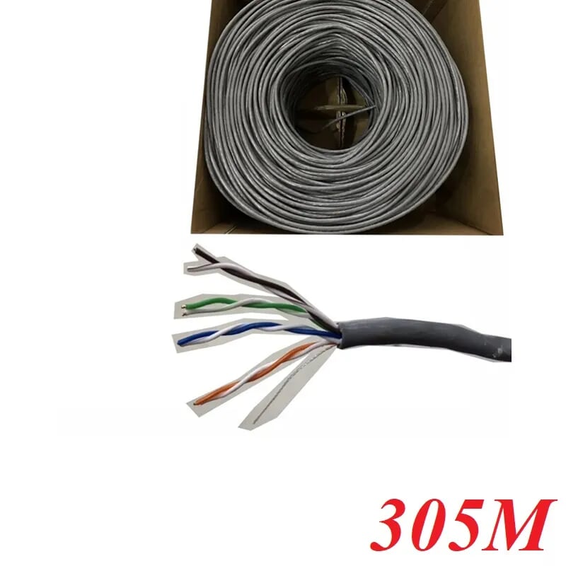 Unitek 97772 Y-C876GY 305M Màu Xám Cáp Utp Cat 5E 0.48Bc Od5.0Mm 305M