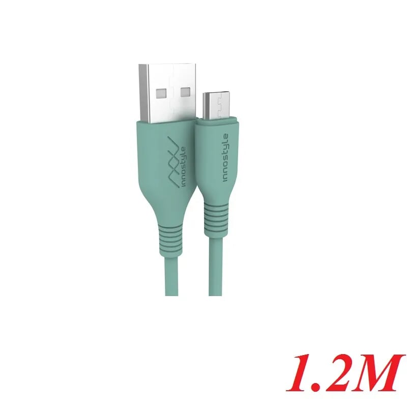 INNOSTYLE J_IAB120_AQU 1.2M 10W Màu Xanh ngọc Teal Cáp Innostyle Jazzy Usb A To Micro Usb 97529