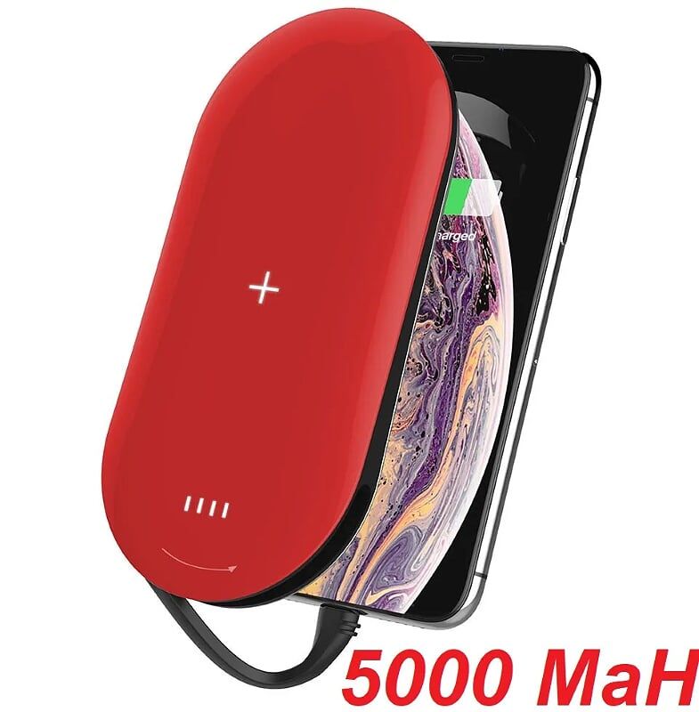 Mipow SPQ07-RD Sạc dự phòng không dây Cube X2 Lightning Red ( SPQ07-RD ) G