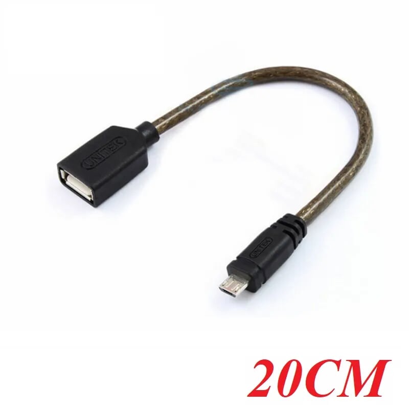 Unitek 95222 Y-C438 20CM Cáp Usb Otg 2.0 To Micro Usb