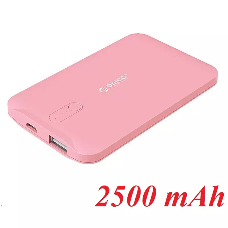 Orico Ld25-Pk Pin Sạc Dự Phòng 2 500Mah Hồng - 1 Cổng Usb 5V1A - 95728