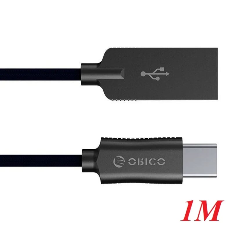 Orico HCU-10-BK Cáp sạc 1m type c dây dù điện thoại Android USB 2.0 - 98765
