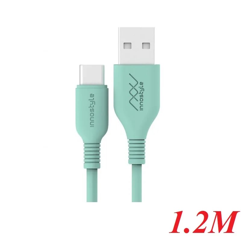 INNOSTYLE J_IAC120_AQU 1.2M 15W Màu Xanh ngọc Teal Cáp Innostyle Jazzy Usb A To usb type c 96158