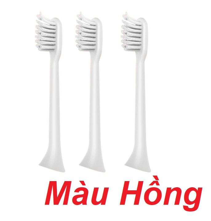 Mipow CI-200-C Bộ 3 đầu bàn chải điện FDA USA Pink ( CI-200-C ) G