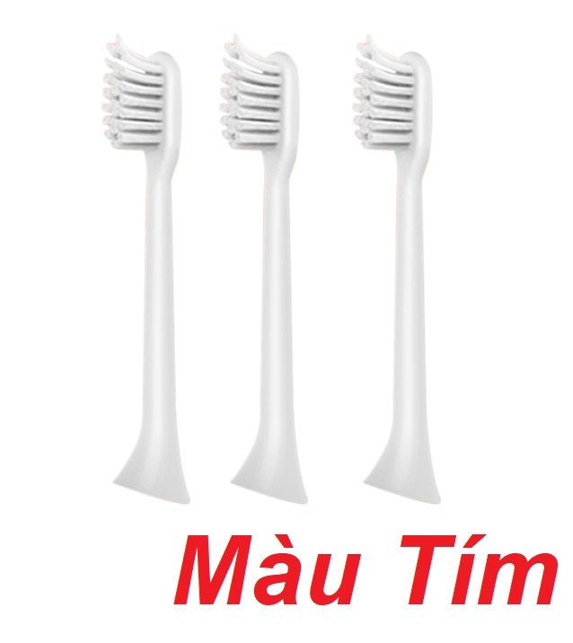 Mipow CI-200-H-PU Bộ 3 đầu bàn chải điện BOCALI purple ( CI-201-H-PU ) G